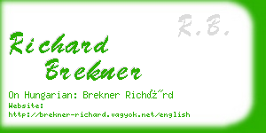 richard brekner business card